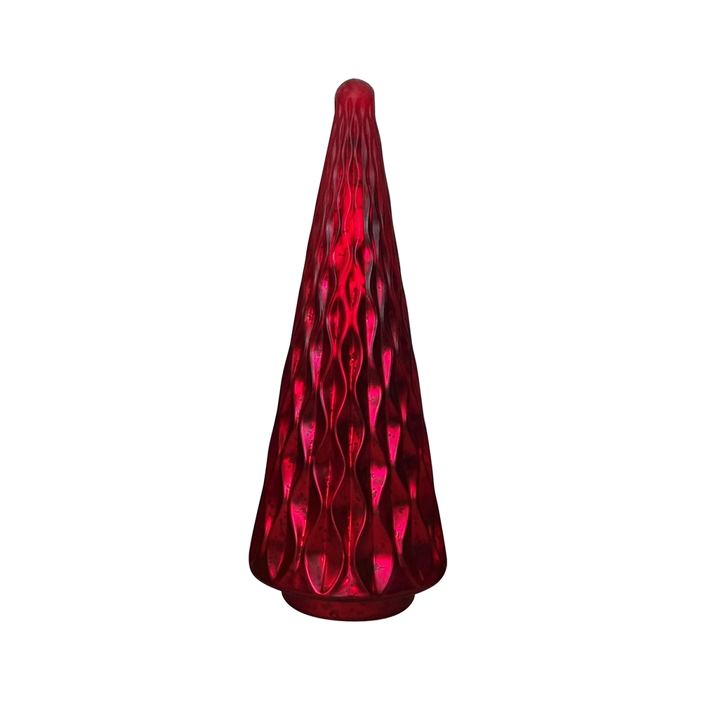 39327	 D6.3"H15" - GLASS CHRISTMAS TREE