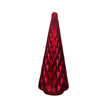 39327	 D6.3"H15" - GLASS CHRISTMAS TREE
