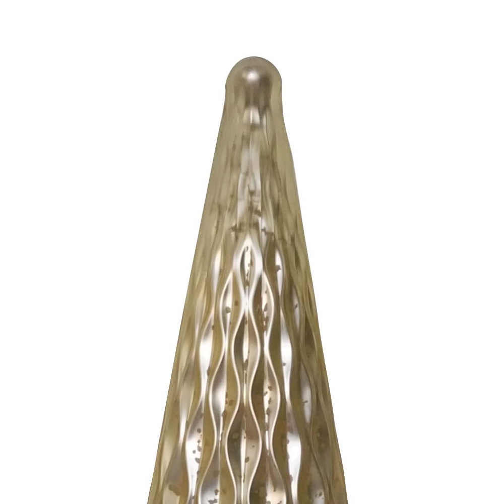 39325	 *D6.3"H15" - GLASS CHRISTMAS TREE
