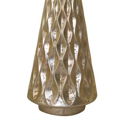 39325	 *D6.3"H15" - GLASS CHRISTMAS TREE