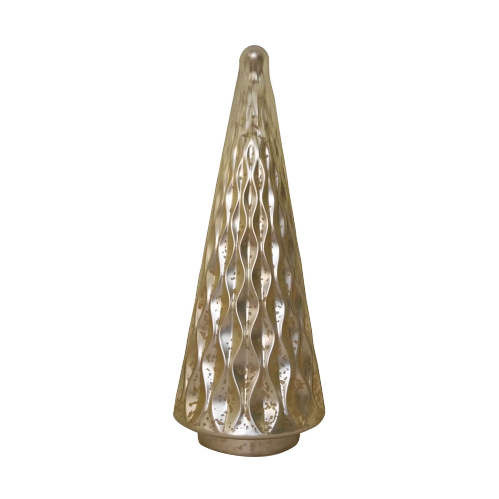 39325	 *D6.3"H15" - GLASS CHRISTMAS TREE