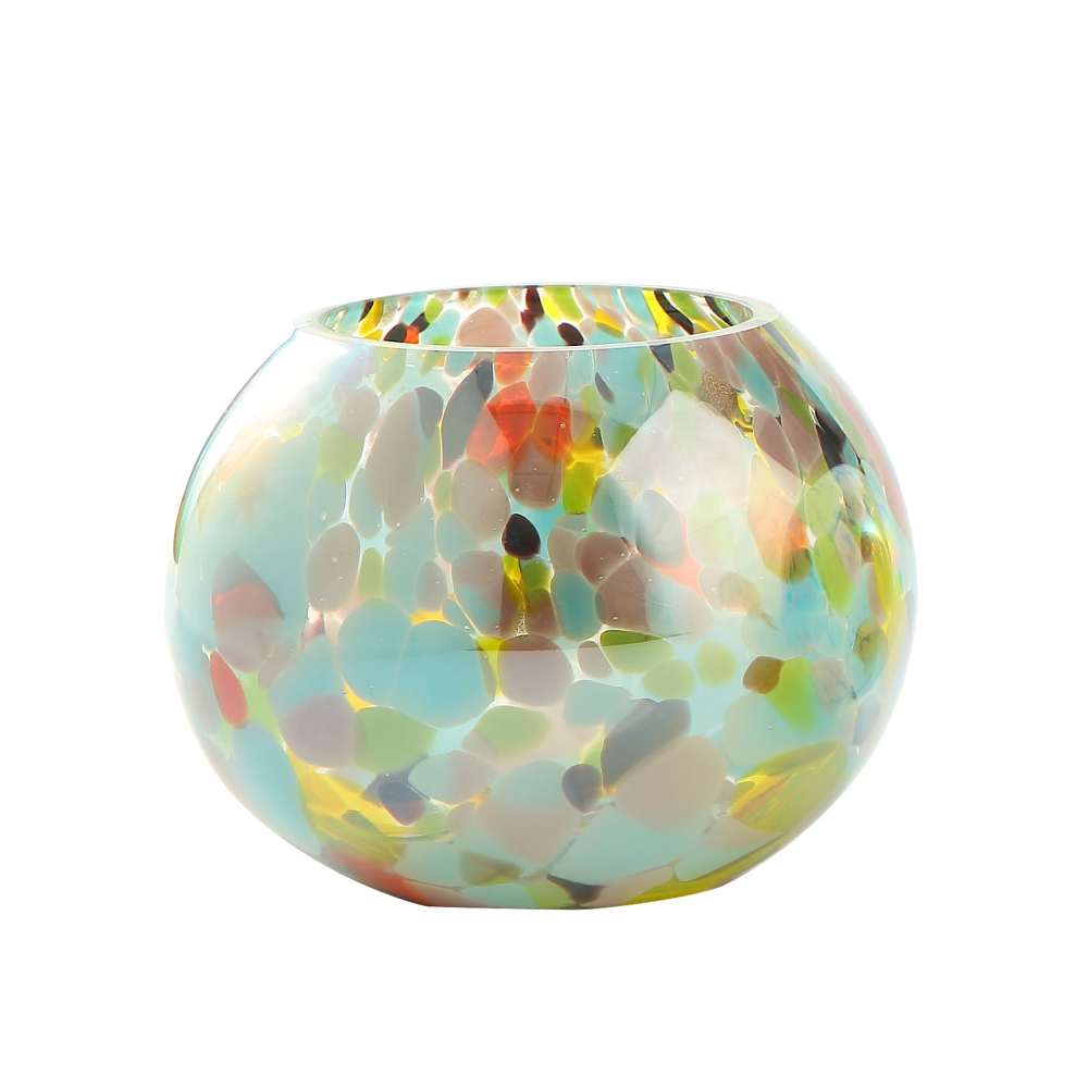 39364asst	 D5.9"H5.1" - ASSORTED GLASS BUBBLE BOWLS