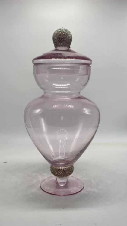 *D7"H15" - APOTHECARY JAR WITH LID