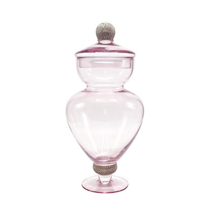 39400-1	 *D7"H15" - APOTHECARY JAR WITH LID