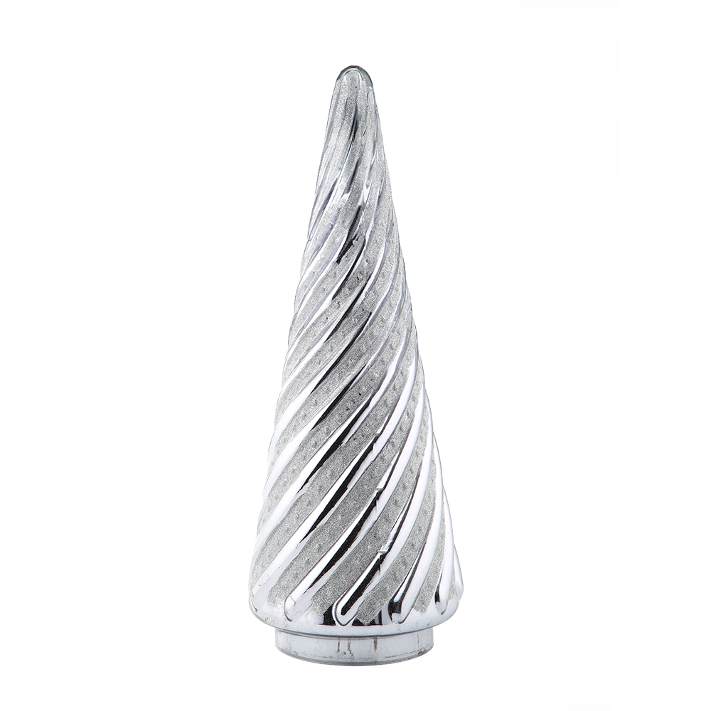 39436	 D7.9"H21.3" - GLASS CHRISTMAS TREE