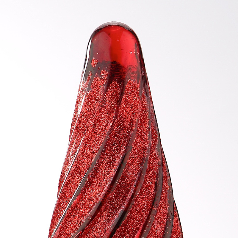 39438	 D6"H14" - GLASS CHRISTMAS TREE