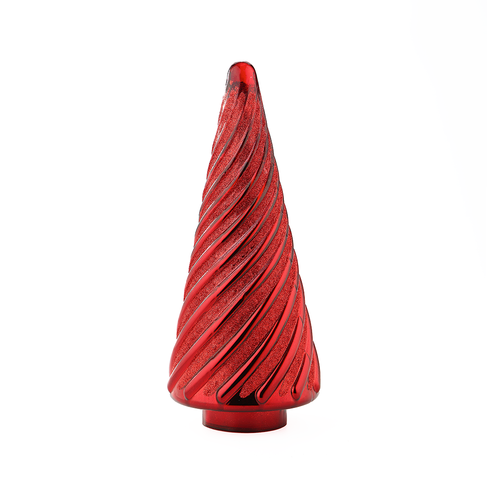 39438	 D6"H14" - GLASS CHRISTMAS TREE
