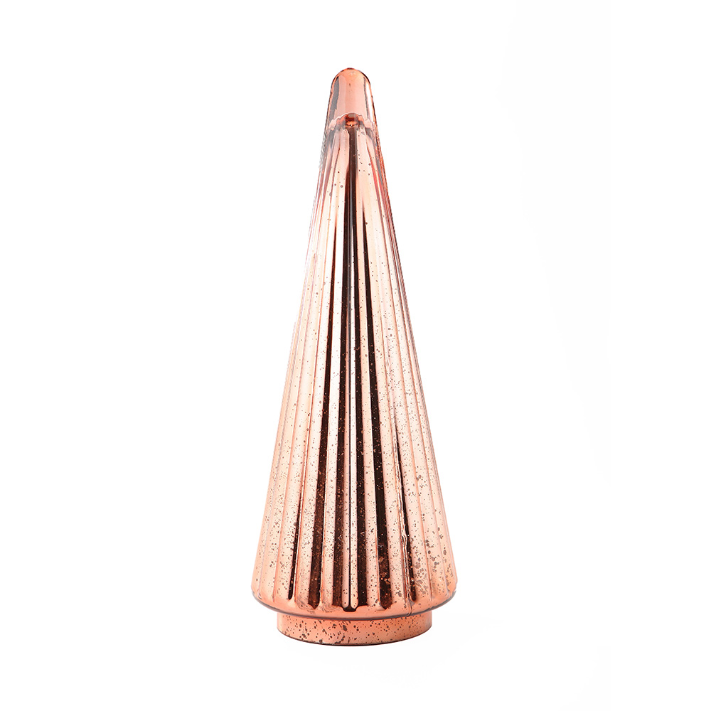 39450	 D7.5"H21.3" - GLASS CHRISTMAS TREE