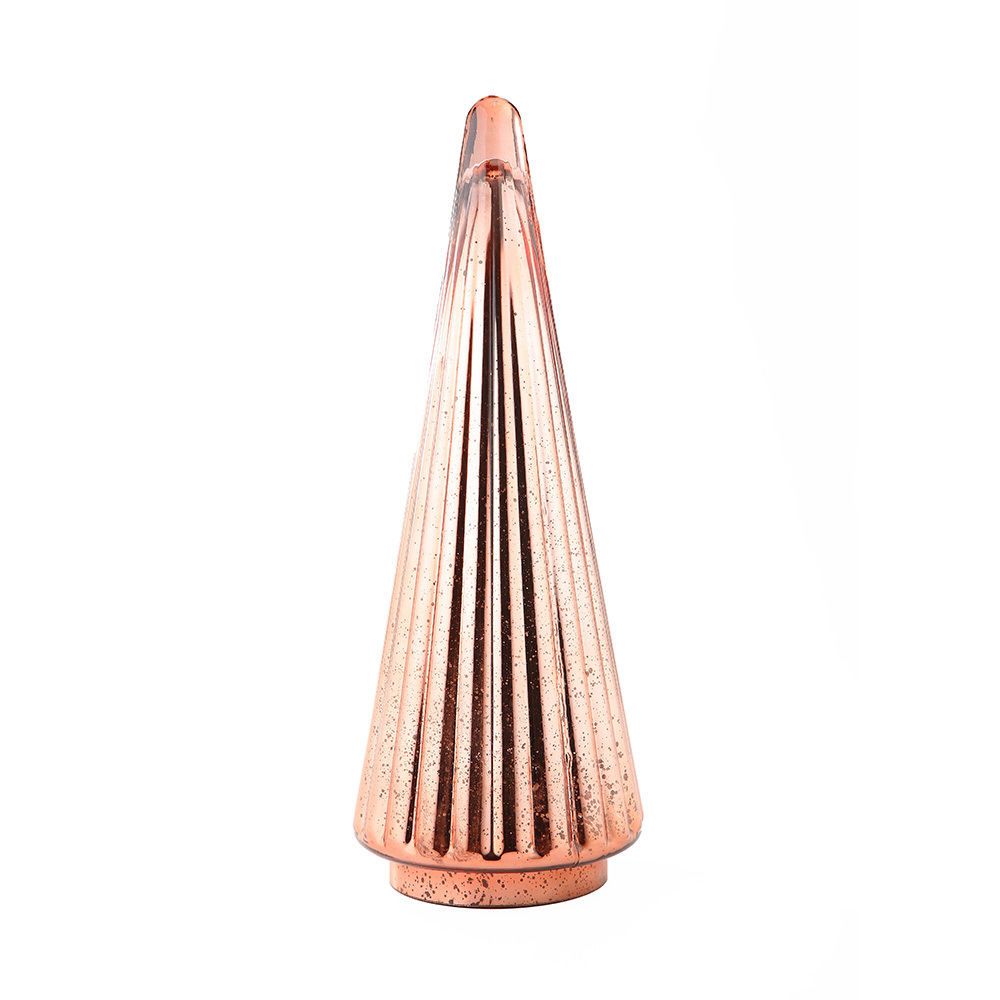 39450	 D7.5"H21.3" - GLASS CHRISTMAS TREE