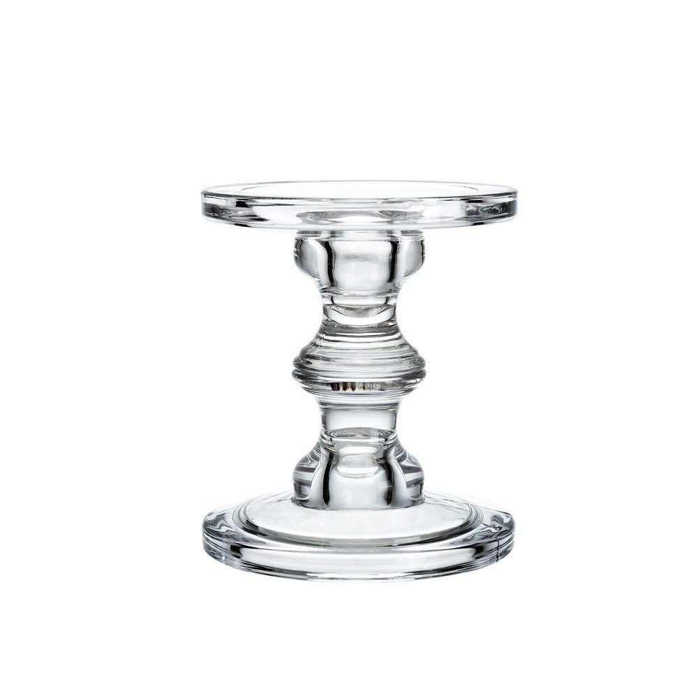 39495	 D4.4"H5.2" - GLASS CANDLE HOLDER