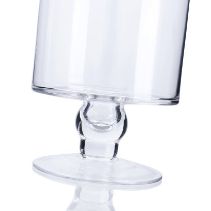 83404	 D5.2"H20" - GLASS APOTHECARY JAR WITH LID