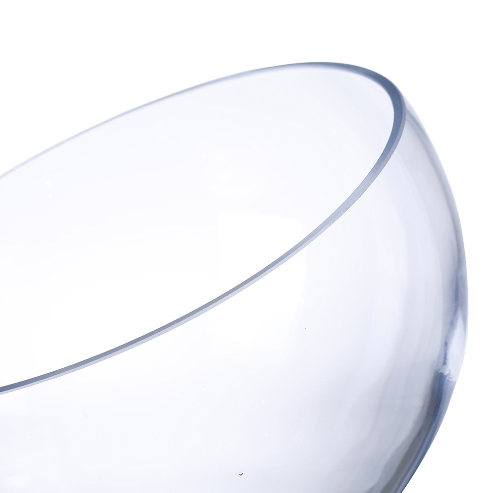 64451	 D9.5"H13" - GLASS CANDLEHOLDER