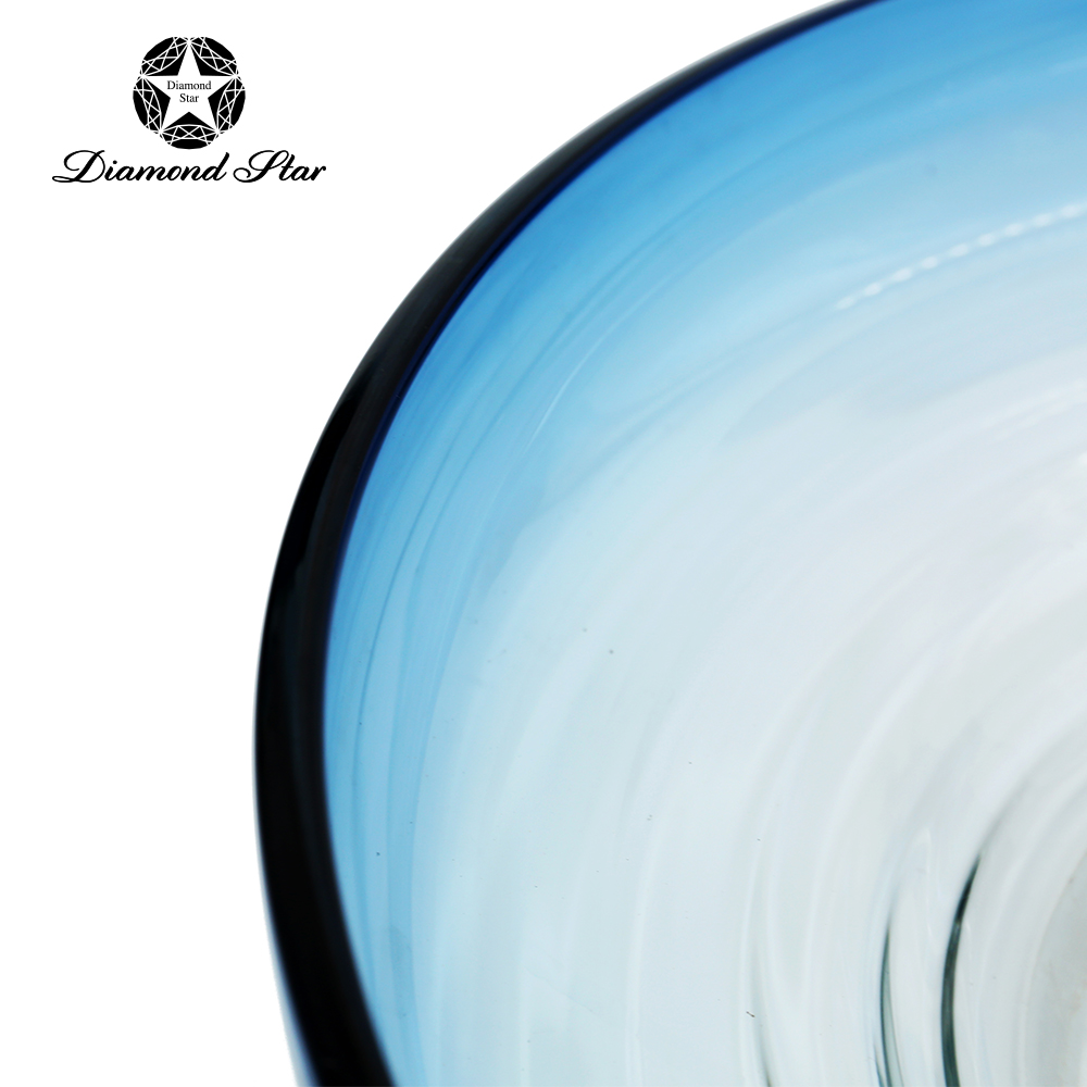 21113	 D19.3"H4.3" - GLASS DECORATIVE PLATE