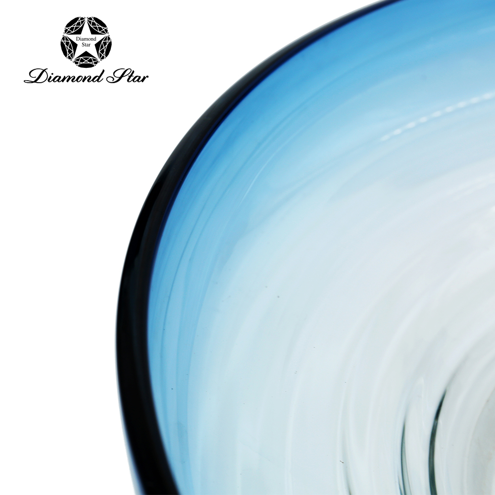 21113	 D19.3"H4.3" - GLASS DECORATIVE PLATE