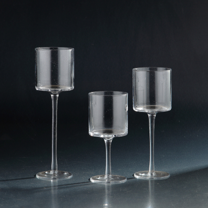 40536	 D3.5"H12"/10"/8" - SET OF 3 HURRICANE CANDLE HOLDERS