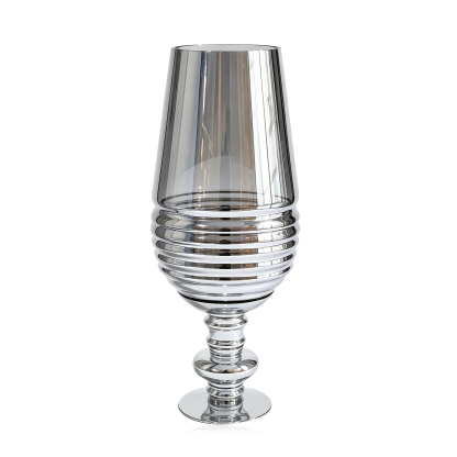 40645	 D10"H24.5" - LARGE GLASS VASE