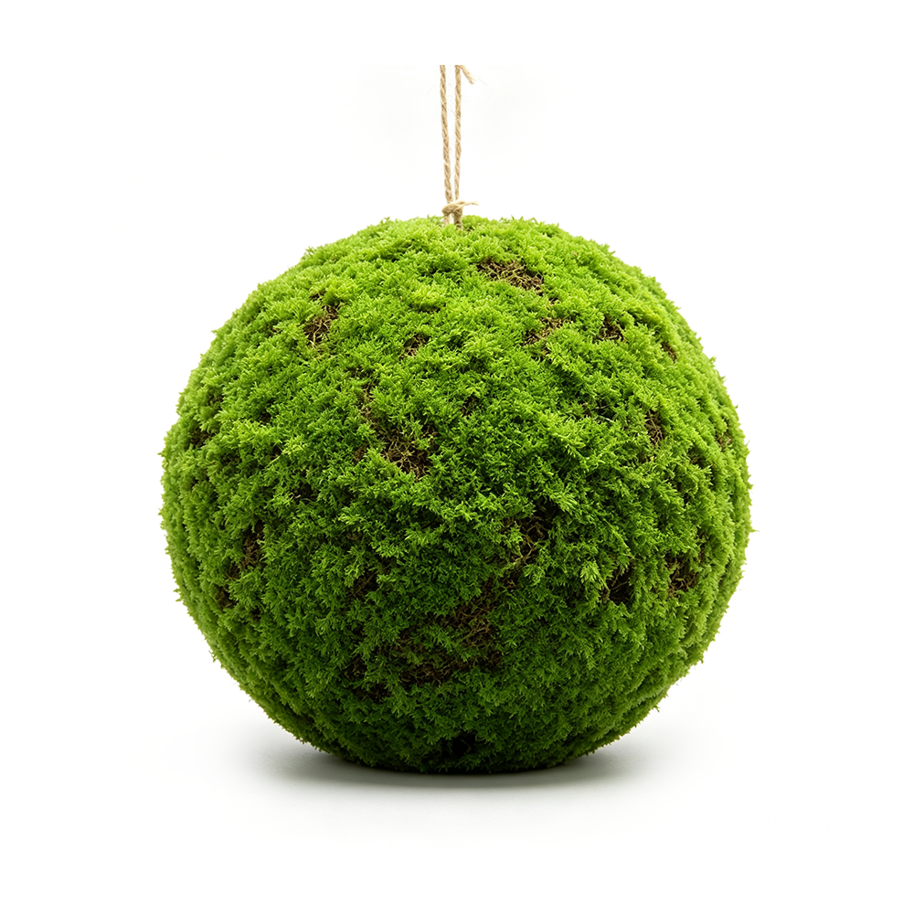 42014	 D4" - MOSS HANGING SPHERES