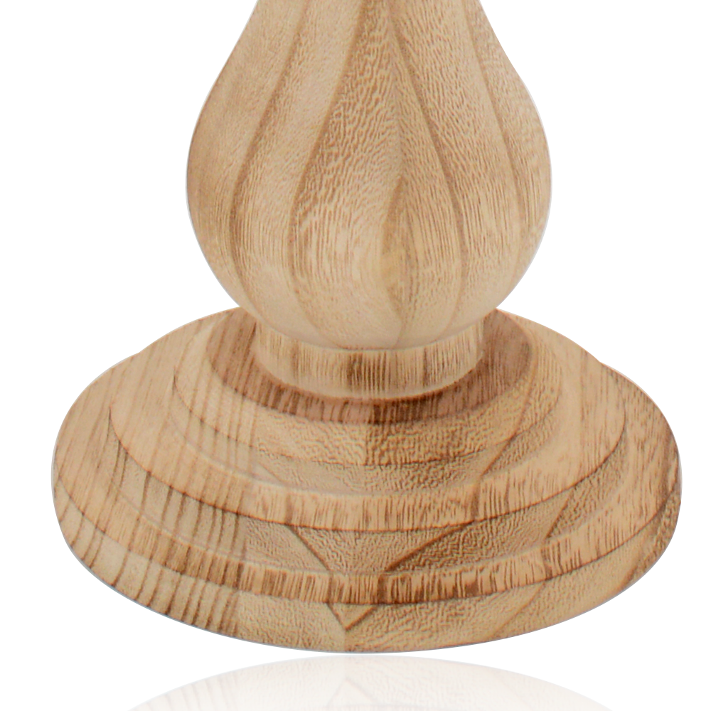 46298	 D8.5"H18" - GLASS CANDLE HOLDER