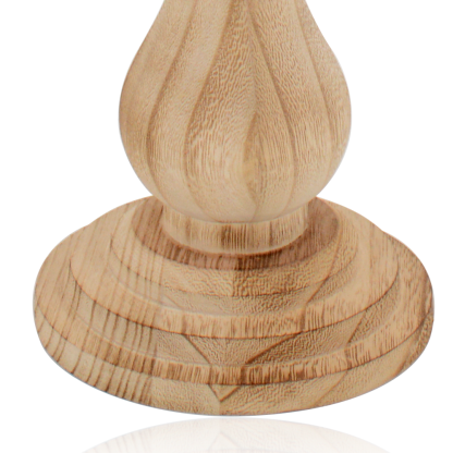 46298	 D8.5"H18" - GLASS CANDLE HOLDER