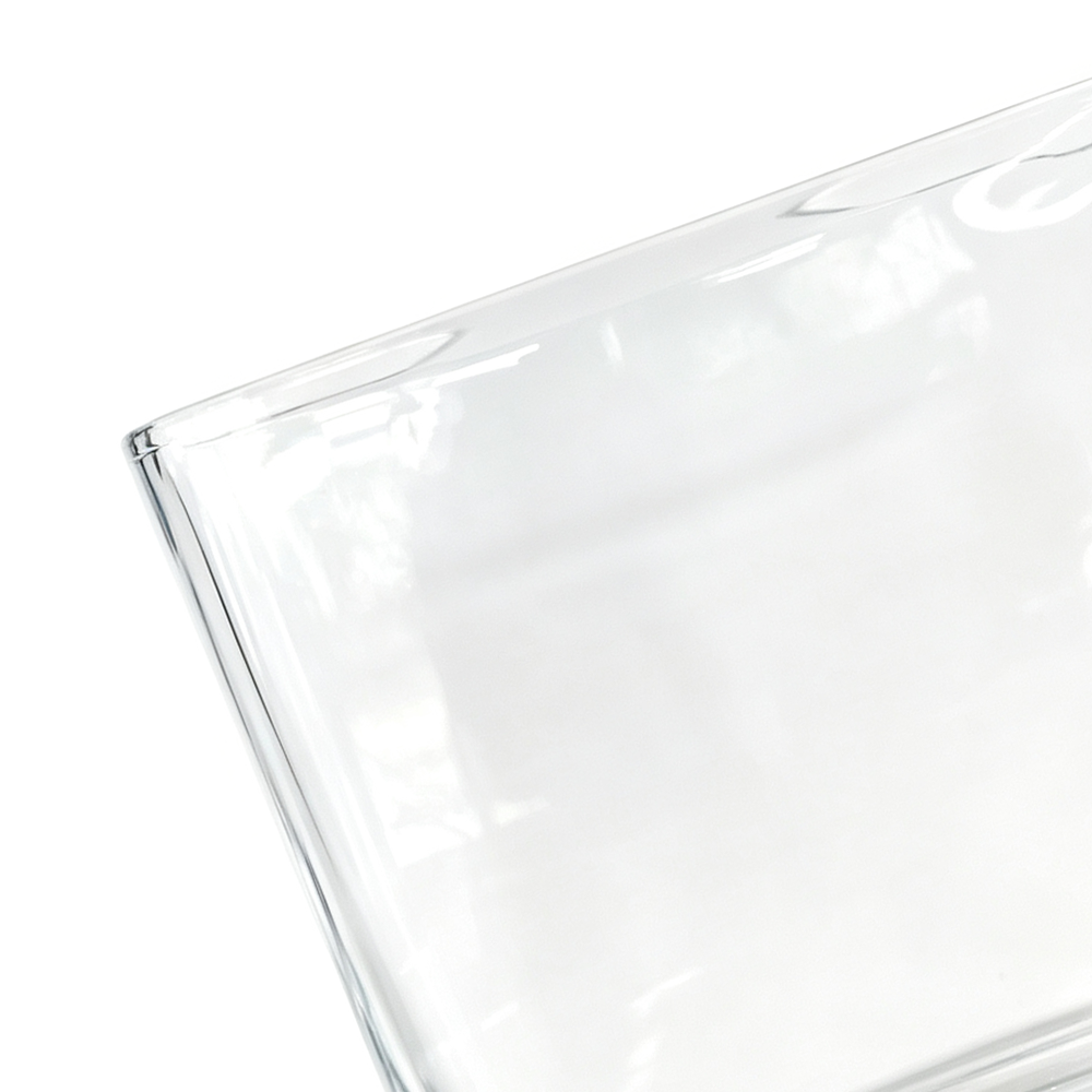 46432	 L7.9W2.4H8" - SQUARE GLASS VASE