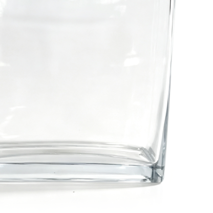 46432	 L7.9W2.4H8" - SQUARE GLASS VASE