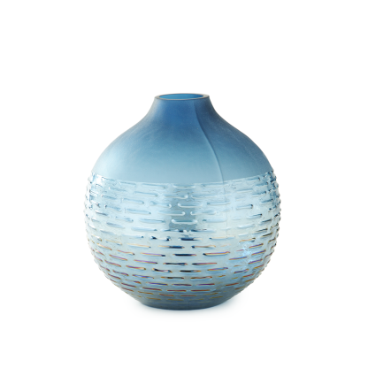 46589	 D8"H8.5" - GLASS VASE