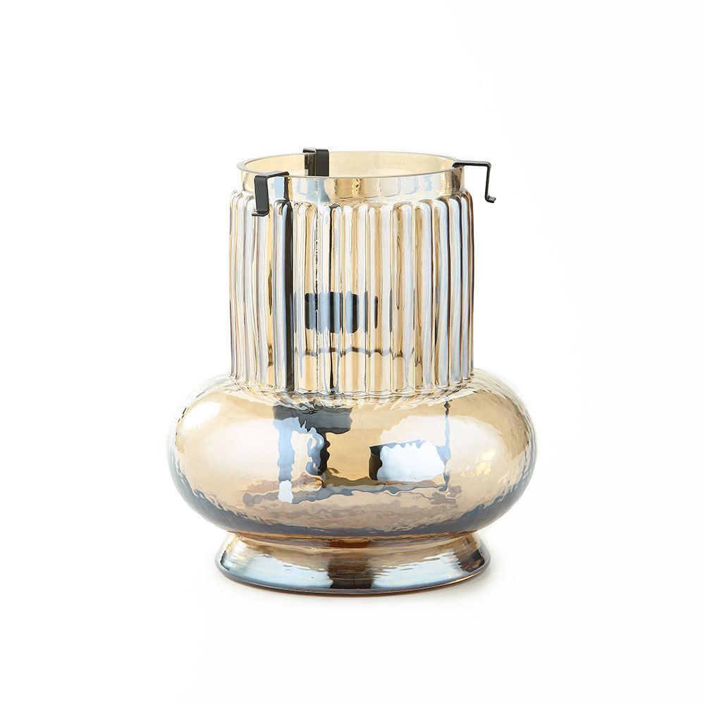46651	 D8"H8.5" - GLASS VASE