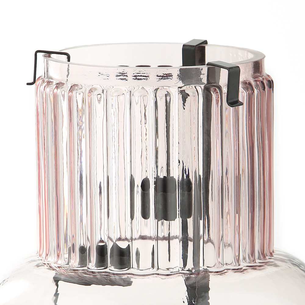 46652	 D8"H8.5" - GLASS VASE