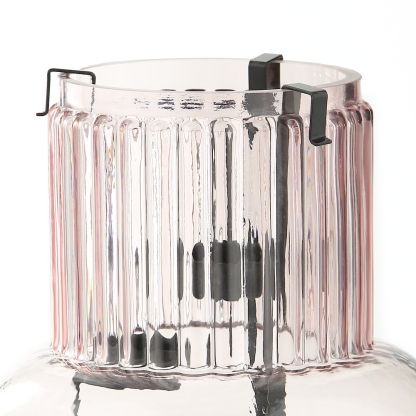 46652	 D8"H8.5" - GLASS VASE