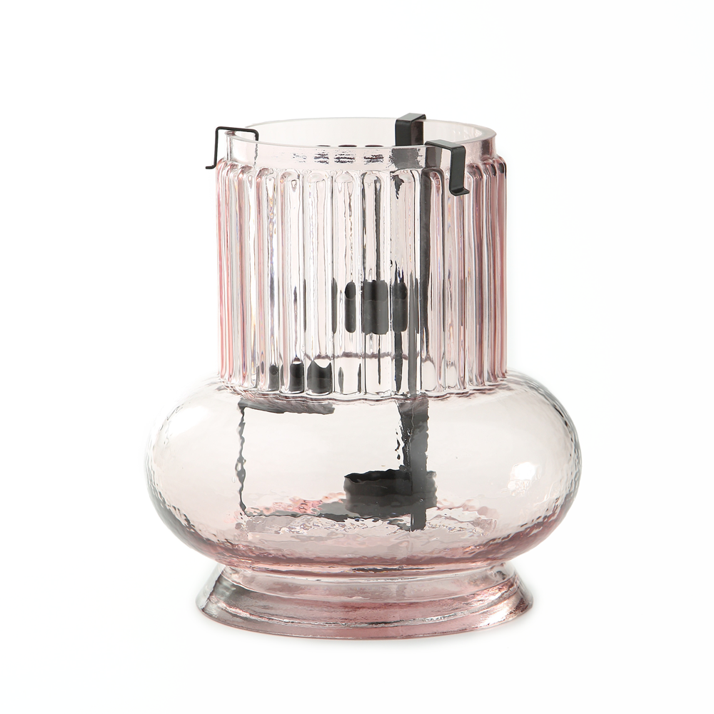 46652	 D8"H8.5" - GLASS VASE