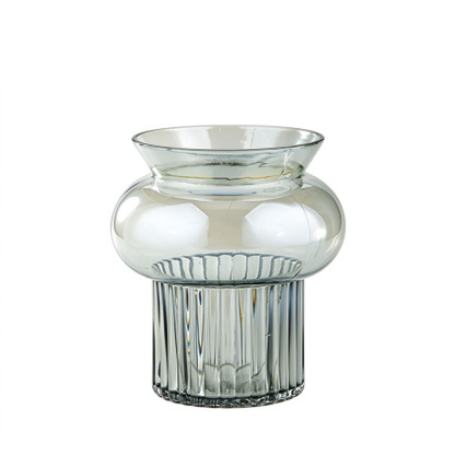 46659	 D8"H8.5" - GLASS VASE