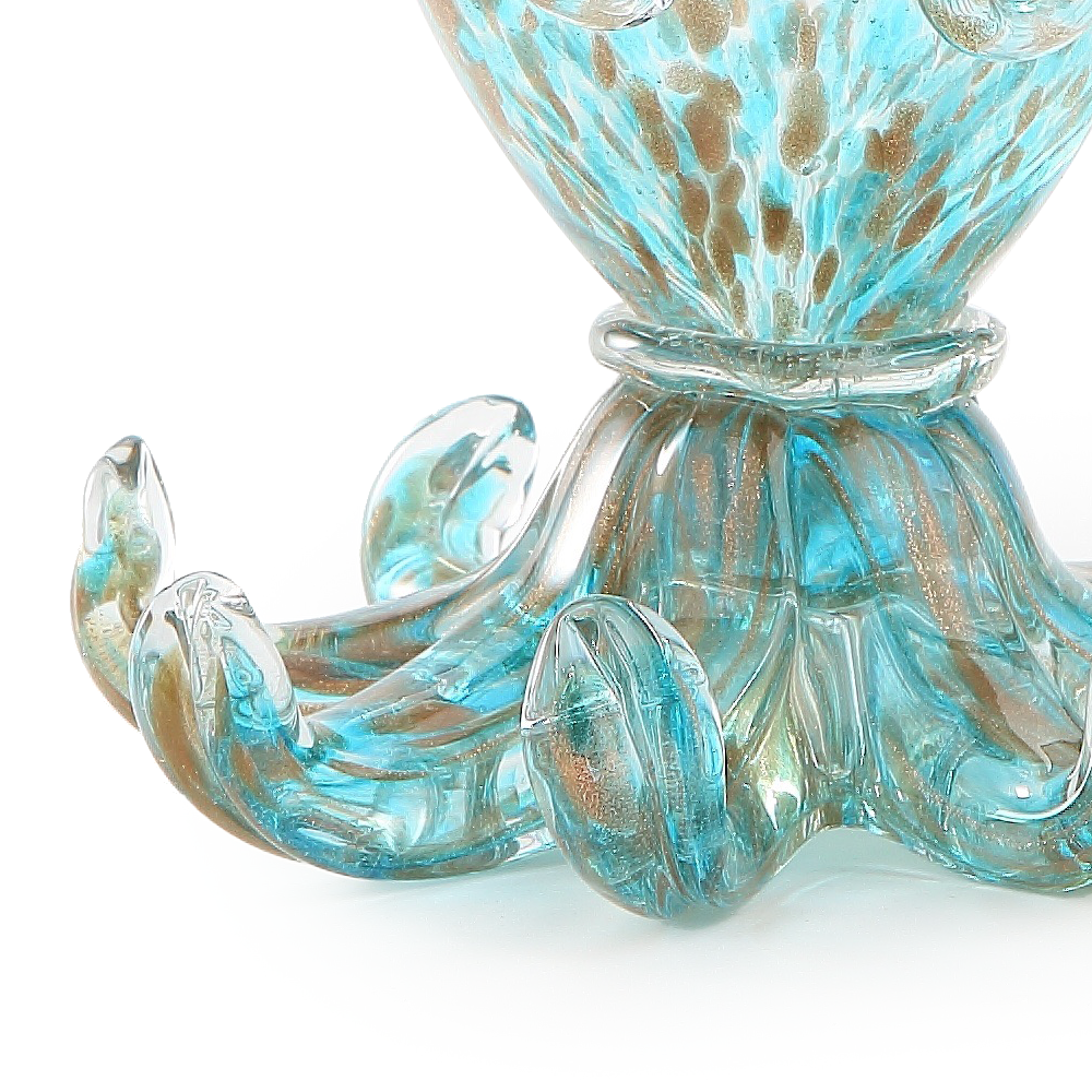 47066	 D6"H6.5" - GLASS OCTOPUS FIGURINE