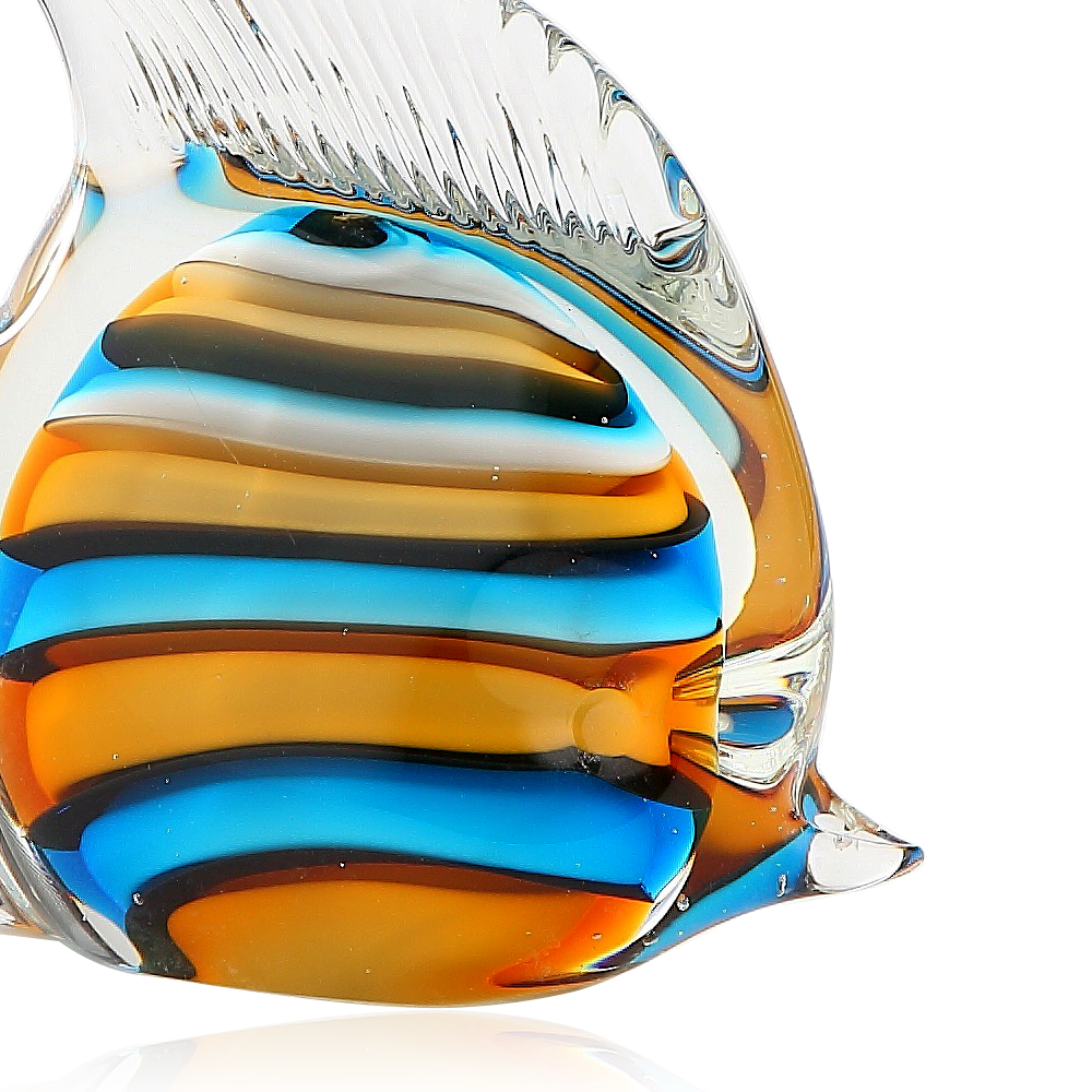 47069	 L5.5"W1.5"H6" - GLASS FISH FIGURINE
