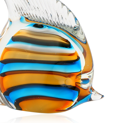 47069	 L5.5"W1.5"H6" - GLASS FISH FIGURINE