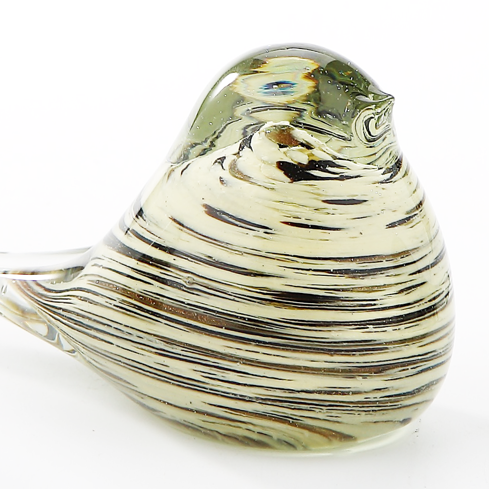 47132asst	 L5"W2.5"H3" - ASSORTED COLORS GLASS BIRD FIGURINES
