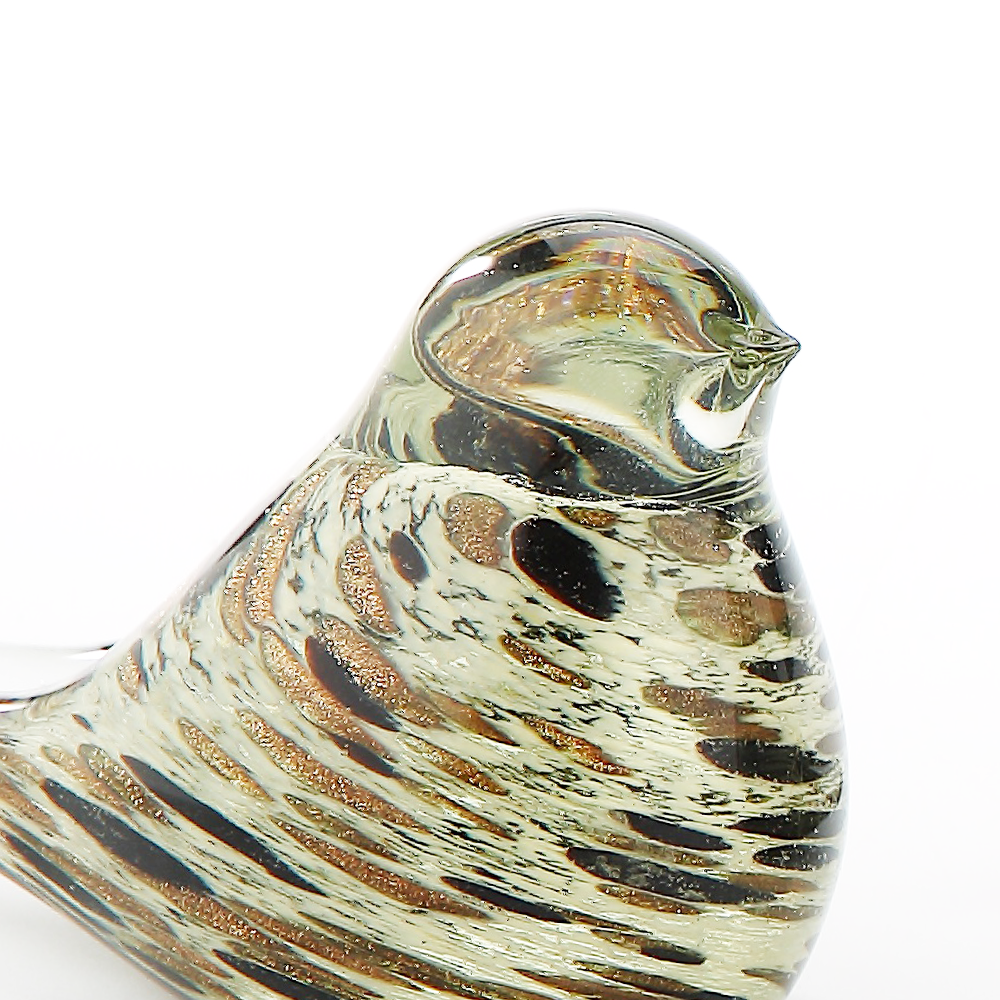 47132asst	 L5"W2.5"H3" - ASSORTED COLORS GLASS BIRD FIGURINES