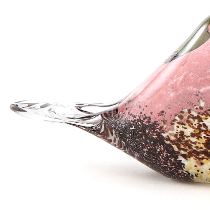 48114	 L5.5"W3"H2.5" - GLASS BIRD FIGURINE