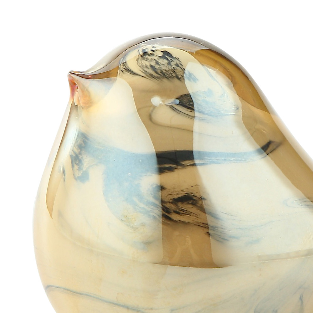 48148ASST	 L4"W2.5"H3" - ASSORTED COLORS GLASS BIRD FIGURINES