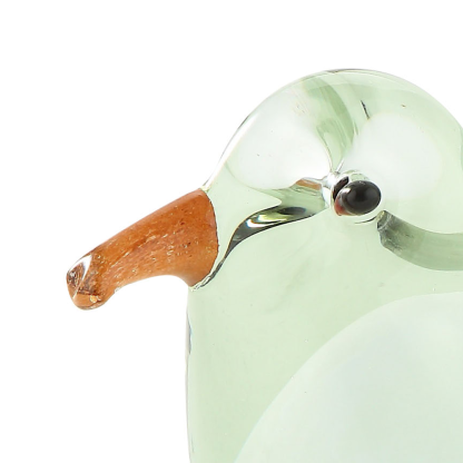 48149	 L5"W2"H2.5" - GLASS BIRD FIGURINE