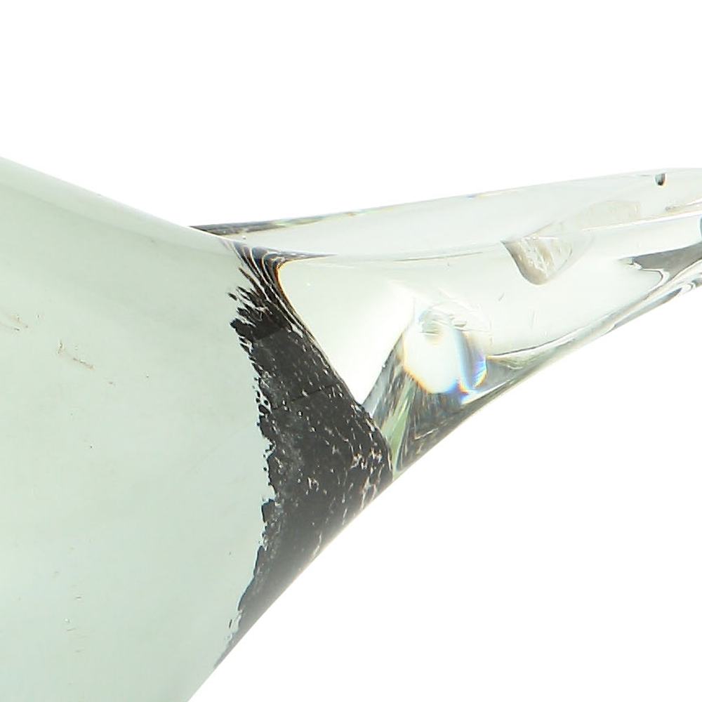 48149	 L5"W2"H2.5" - GLASS BIRD FIGURINE