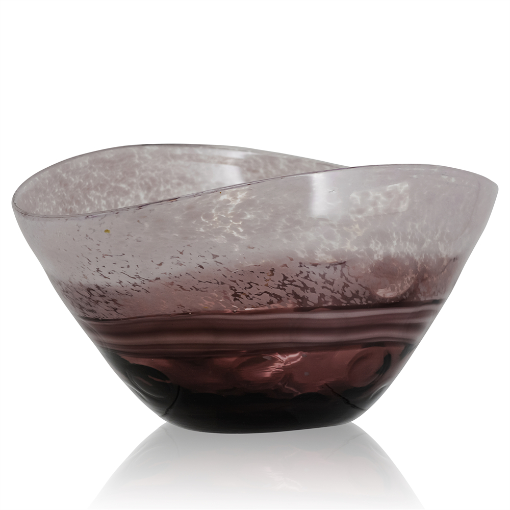 48153	 L11.5"W8.5"H6" - DECORATIVE GLASS BOWL