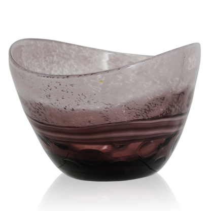 48153	 L11.5"W8.5"H6" - DECORATIVE GLASS BOWL