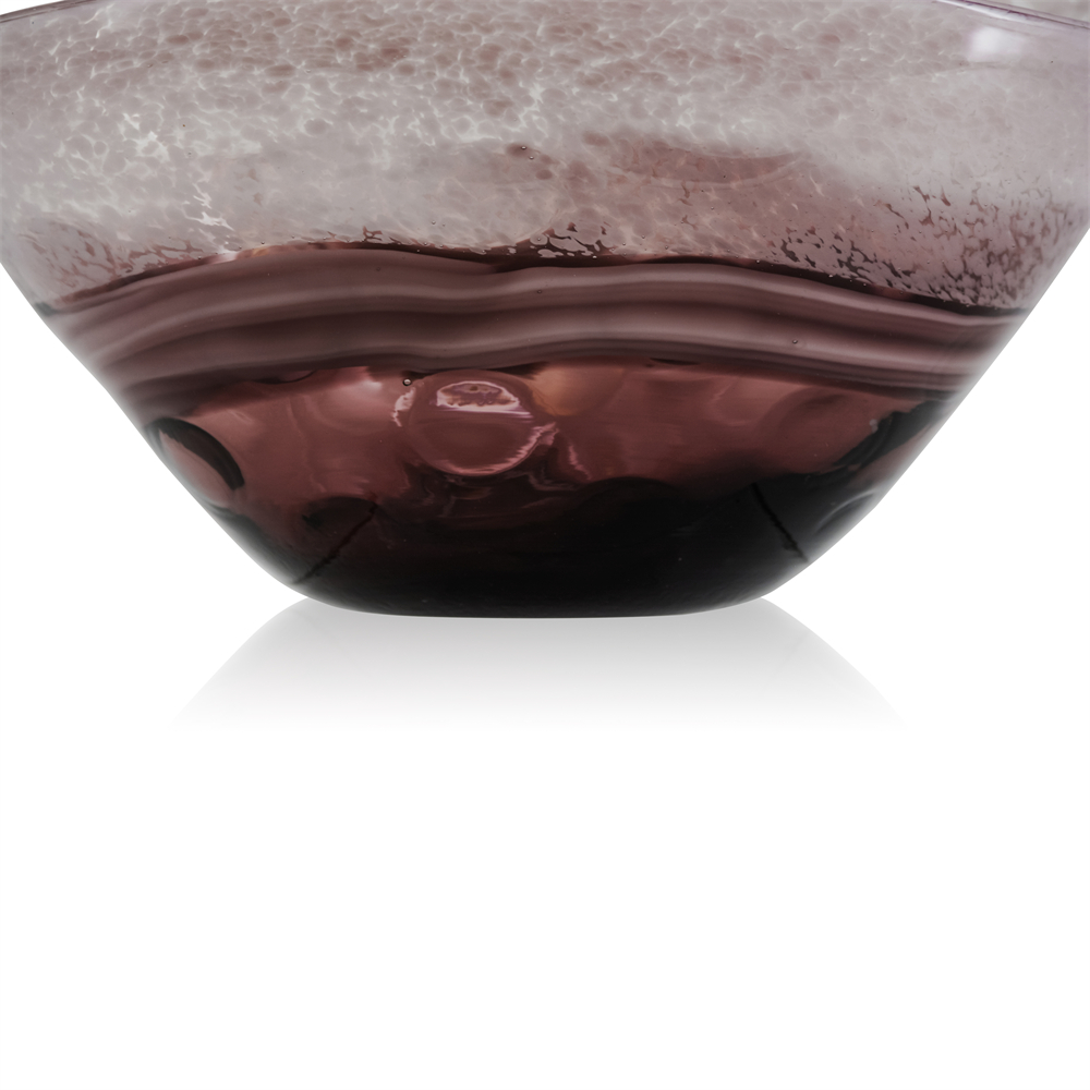 48153	 L11.5"W8.5"H6" - DECORATIVE GLASS BOWL