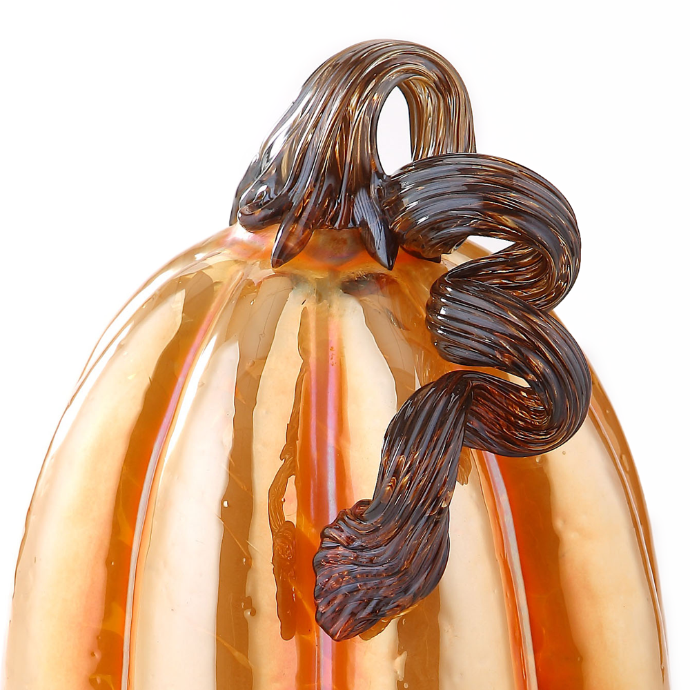 48158ASST	 D6"H8.5" - ASSORTED GLASS PUMPKINS