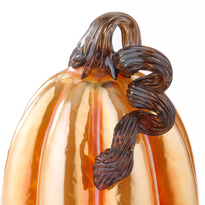 48158ASST	 D6"H8.5" - ASSORTED GLASS PUMPKINS