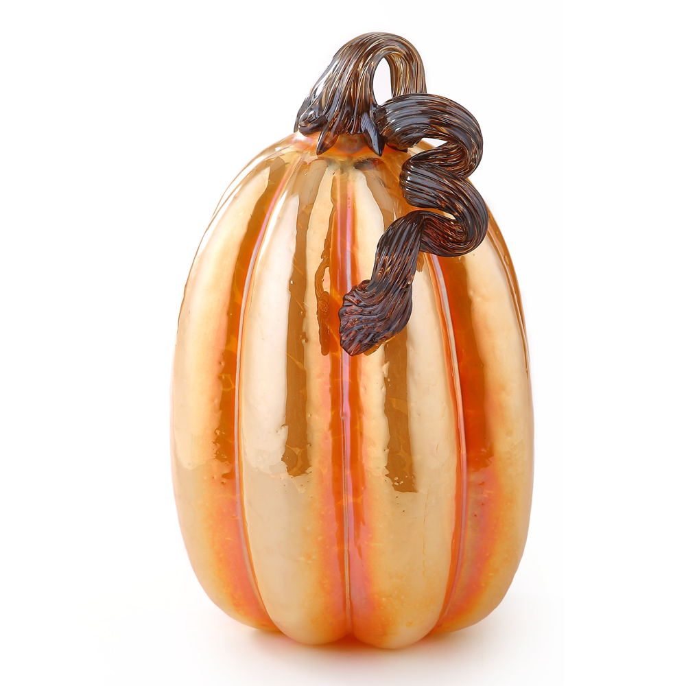 48158ASST	 D6"H8.5" - ASSORTED GLASS PUMPKINS