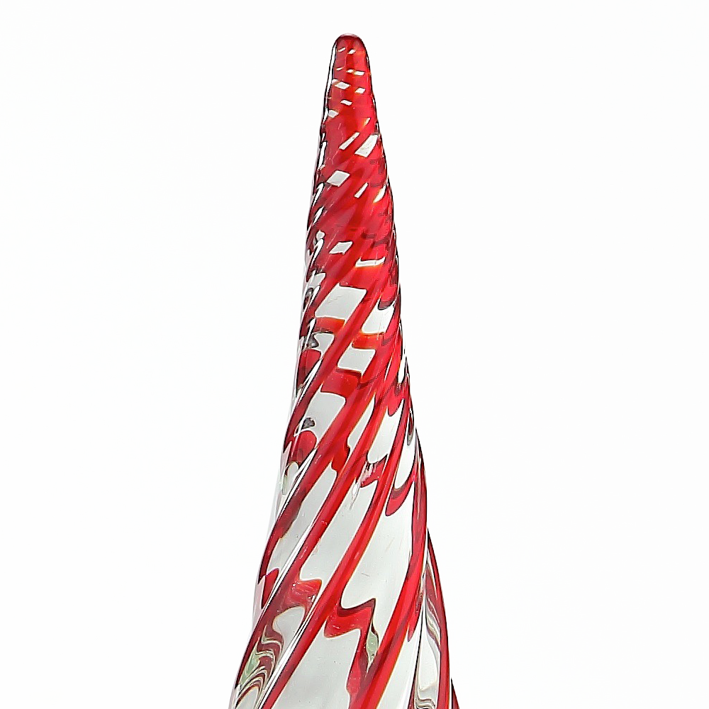 49456	 D6.5"H14" - GLASS CHRISTMAS TREE