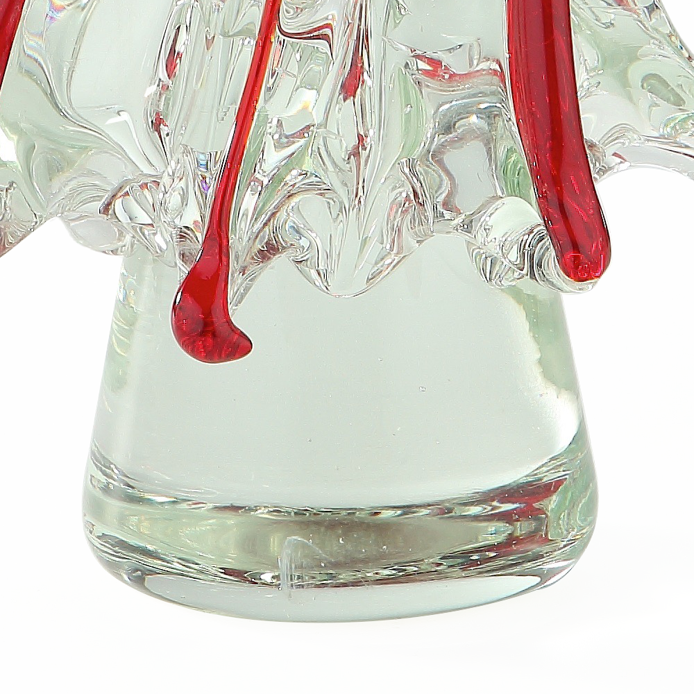 49456	 D6.5"H14" - GLASS CHRISTMAS TREE