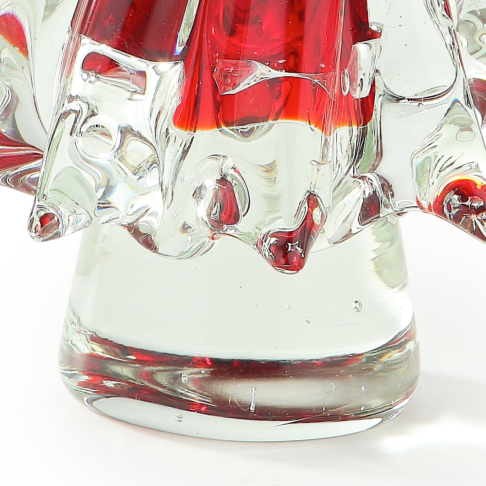49458	 D6.7"H14" - GLASS CHRISTMAS TREE