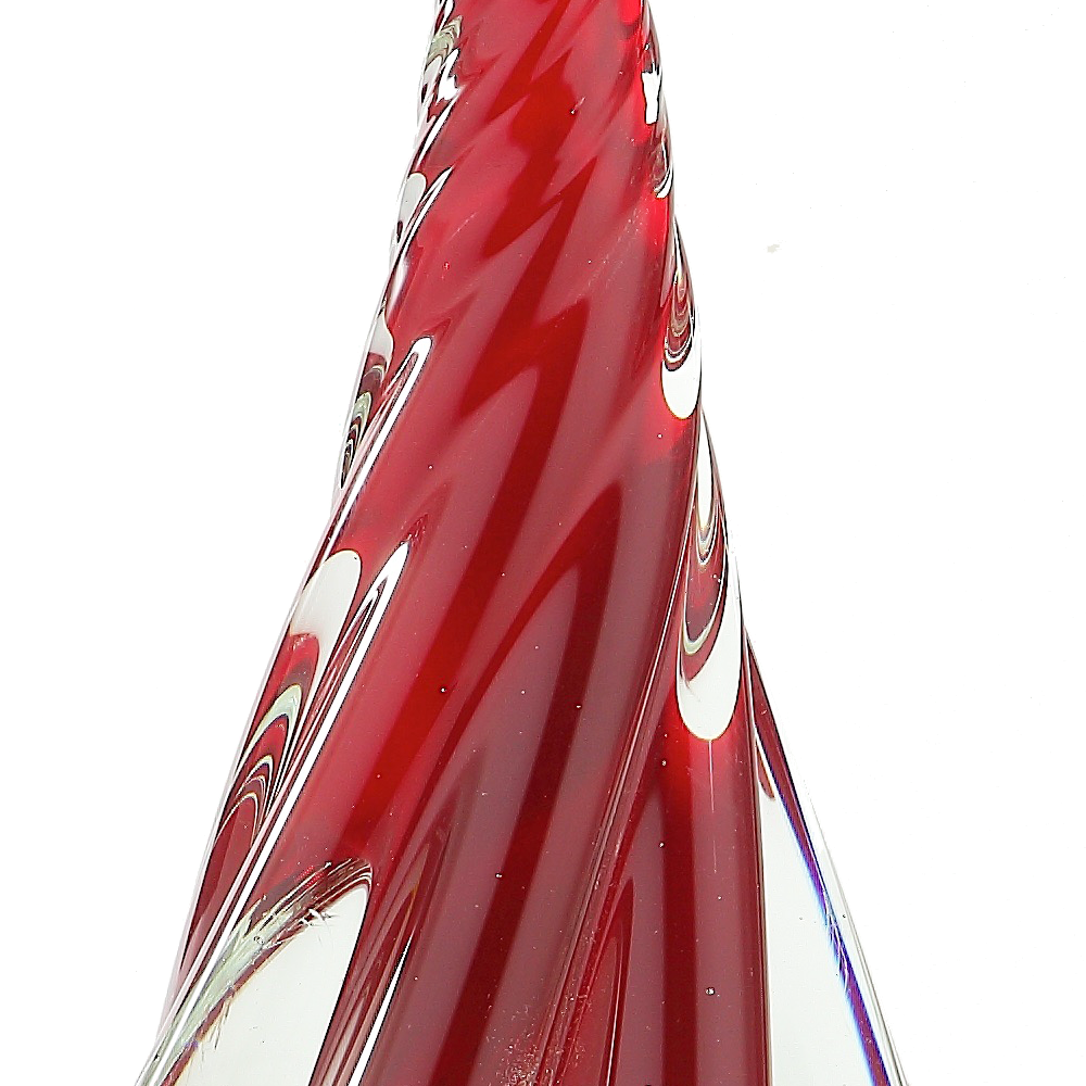 49458	 D6.7"H14" - GLASS CHRISTMAS TREE